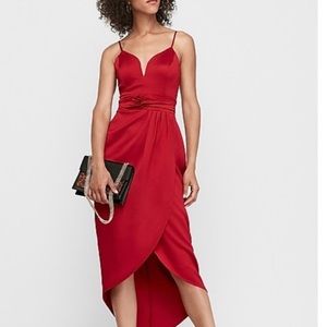 Red Express Wrap Dress